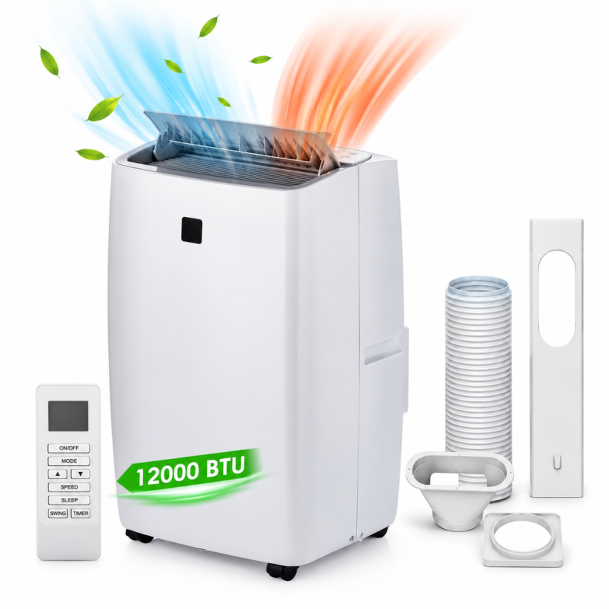 Climatiseur mobile - 12000 btu - wifi - froid et chaud