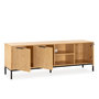 Voir la diapositive 3 : VS VENTA-STOCK Meuble TV Monica 3 portes couleur Bois
