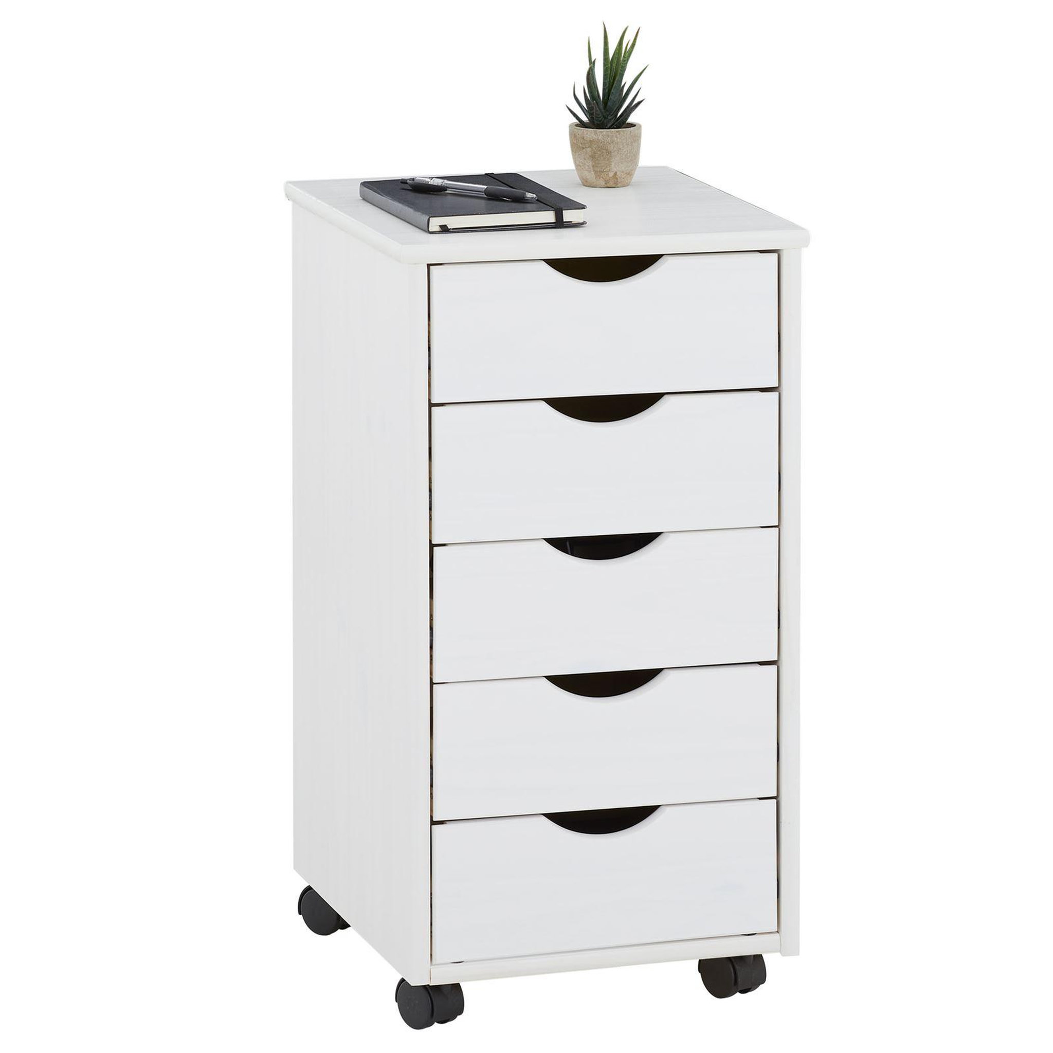 Voir la diapositive 1 : IDIMEX Caisson de bureau sur roulettes LAGOS, avec 5 tiroirs
