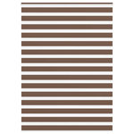 VIDAXL Store zebre marron 155x230cm largeur du tissu 150,9cm polyester