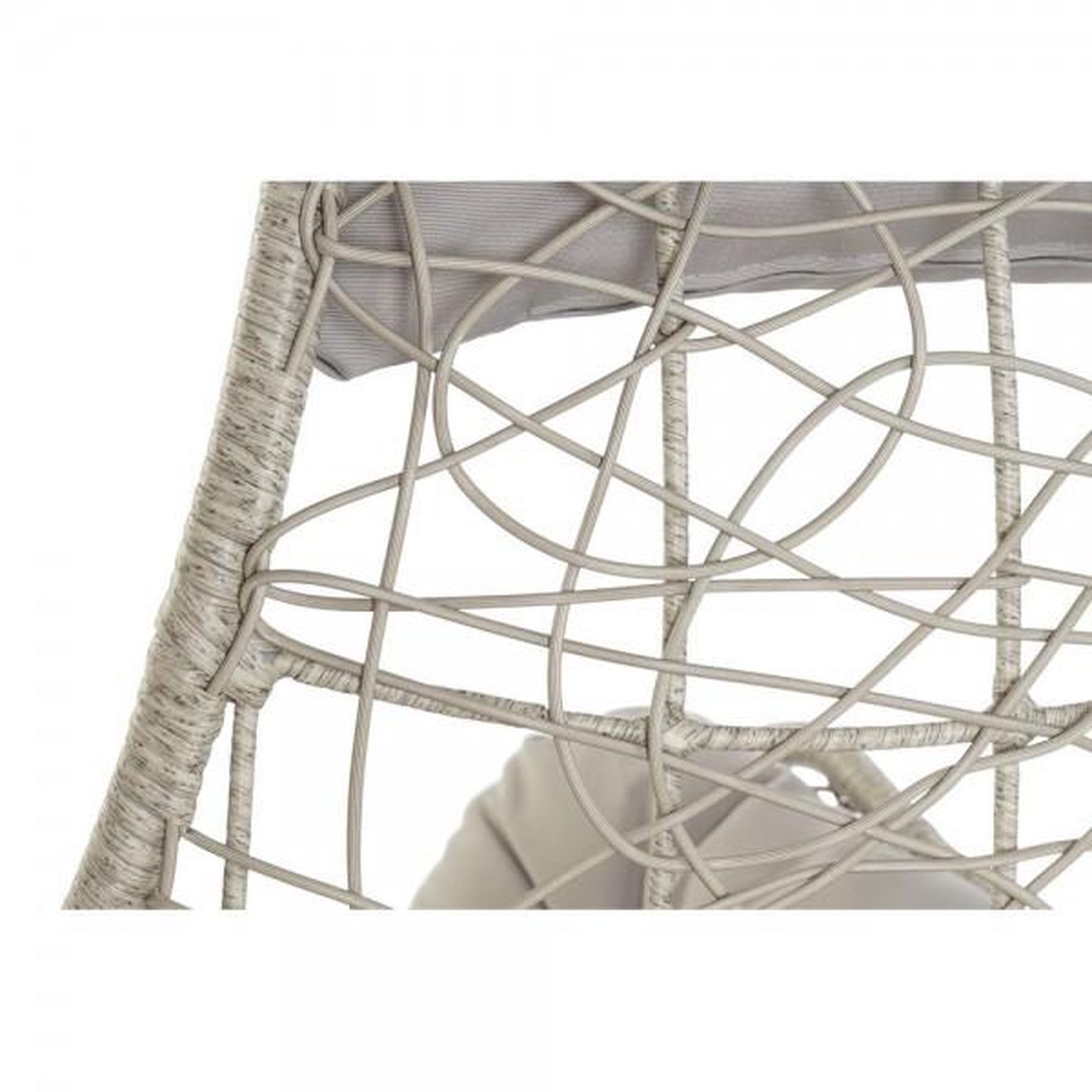 Voir la diapositive 4 : MARKET24 Fauteuil de jardin suspendu DKD Home Decor 82 x 75 x 125 cm Métal rotin synthétique Gris clair (82 x 75 x 125 cm)