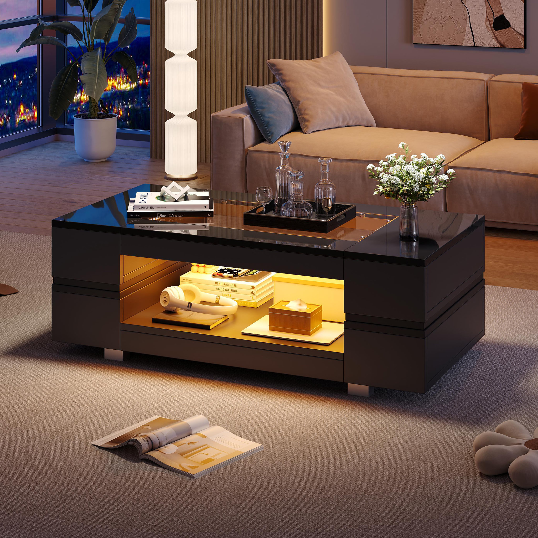 Voir la diapositive 4 : MERAX Table basse rectangulaire
