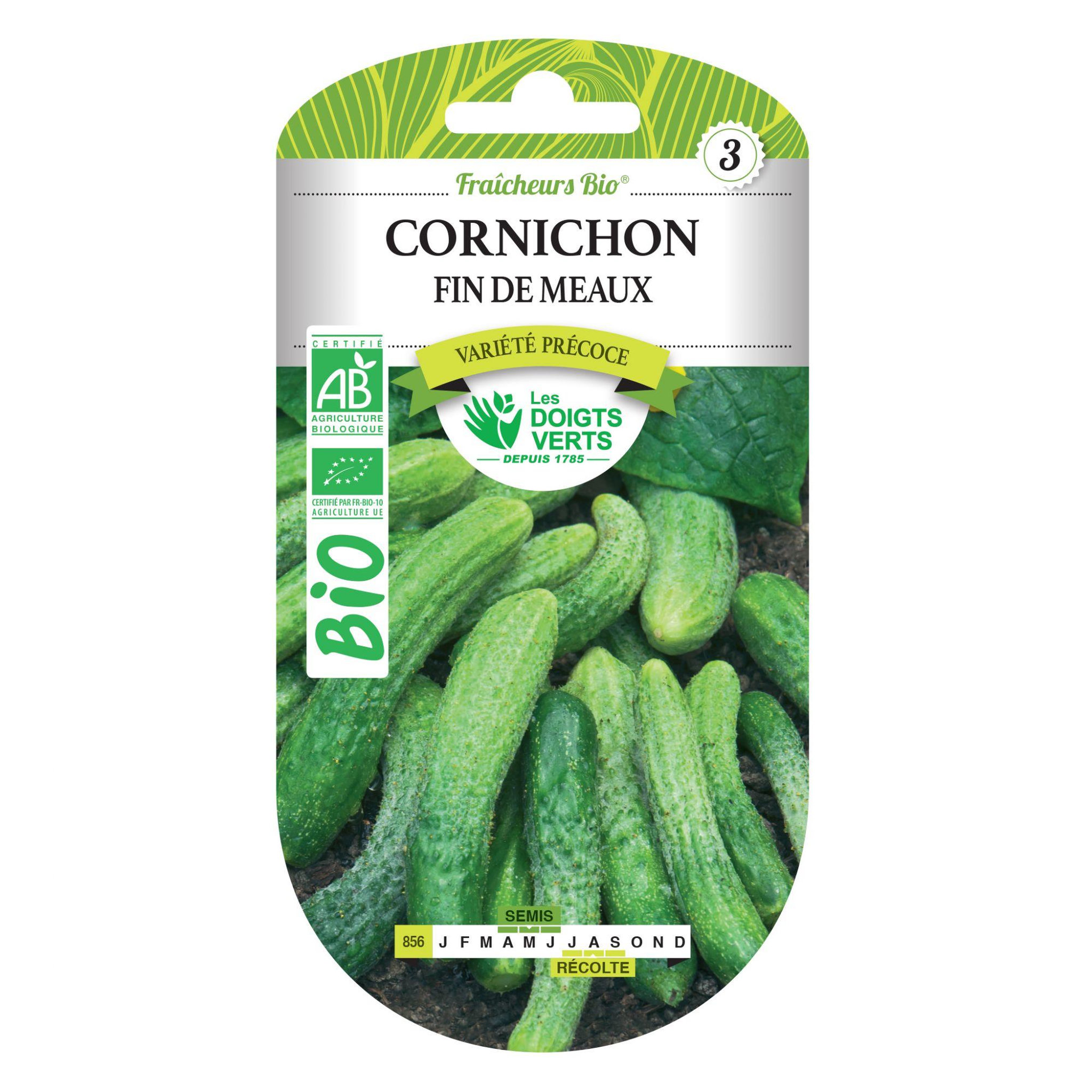 LES DOIGTS VERTS Graines cornichon fin de Meaux BIO Les Doigts Verts