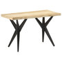 Voir la diapositive 1 : VIDAXL Table a manger 120x60x76 cm Bois de manguier massif