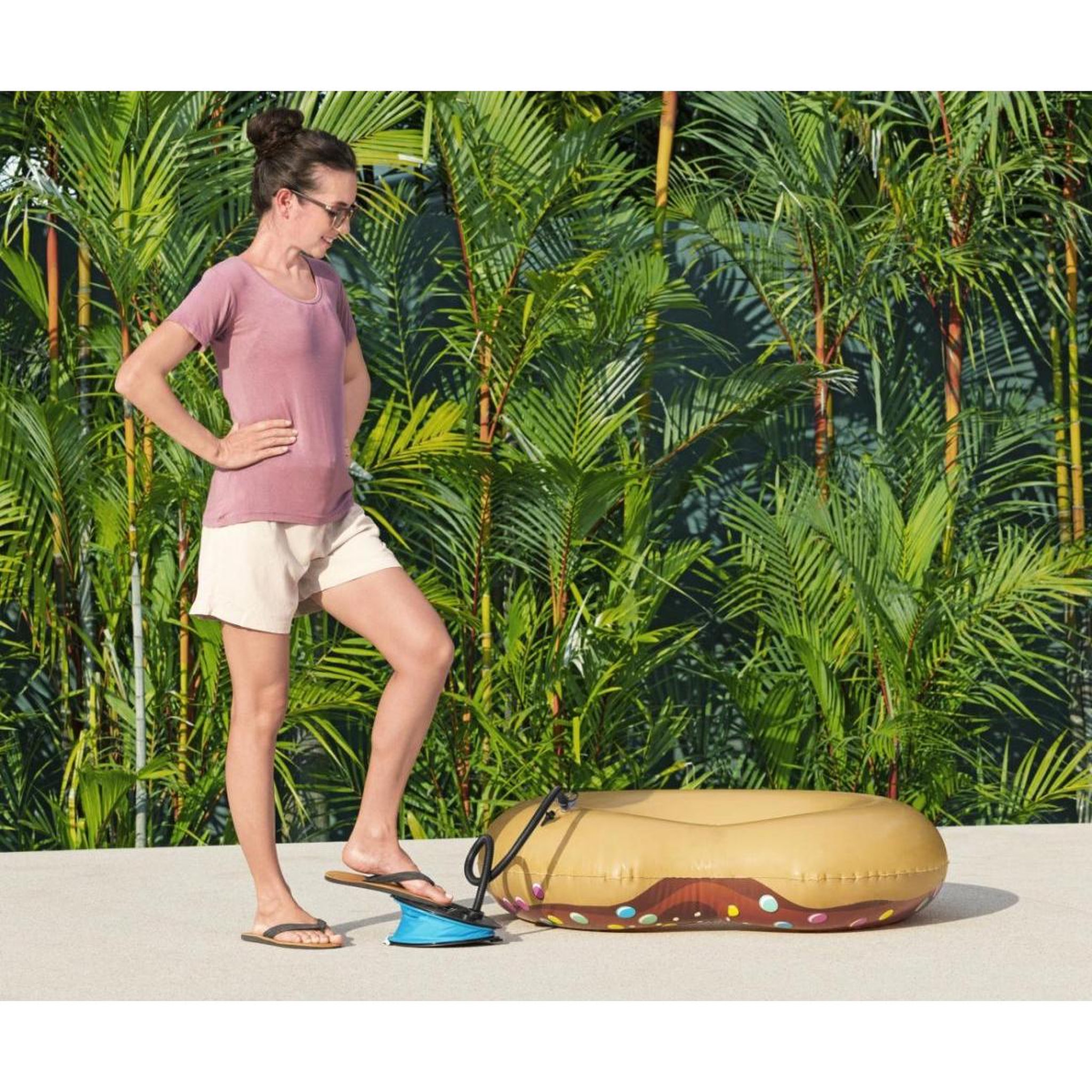 Voir la diapositive 3 : BESTWAY Gonfleur manuel  62023 Air Step 800