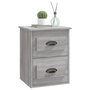 Voir la diapositive 4 : VIDAXL Table de chevet murale sonoma gris 41,5x36x53 cm