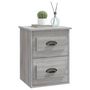 Voir la diapositive 4 : VIDAXL Table de chevet murale sonoma gris 41,5x36x53 cm