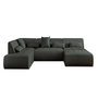 Voir la diapositive 1 : LISA DESIGN Onyx - canapé panoramique d'angle gauche 7 places - en tissu