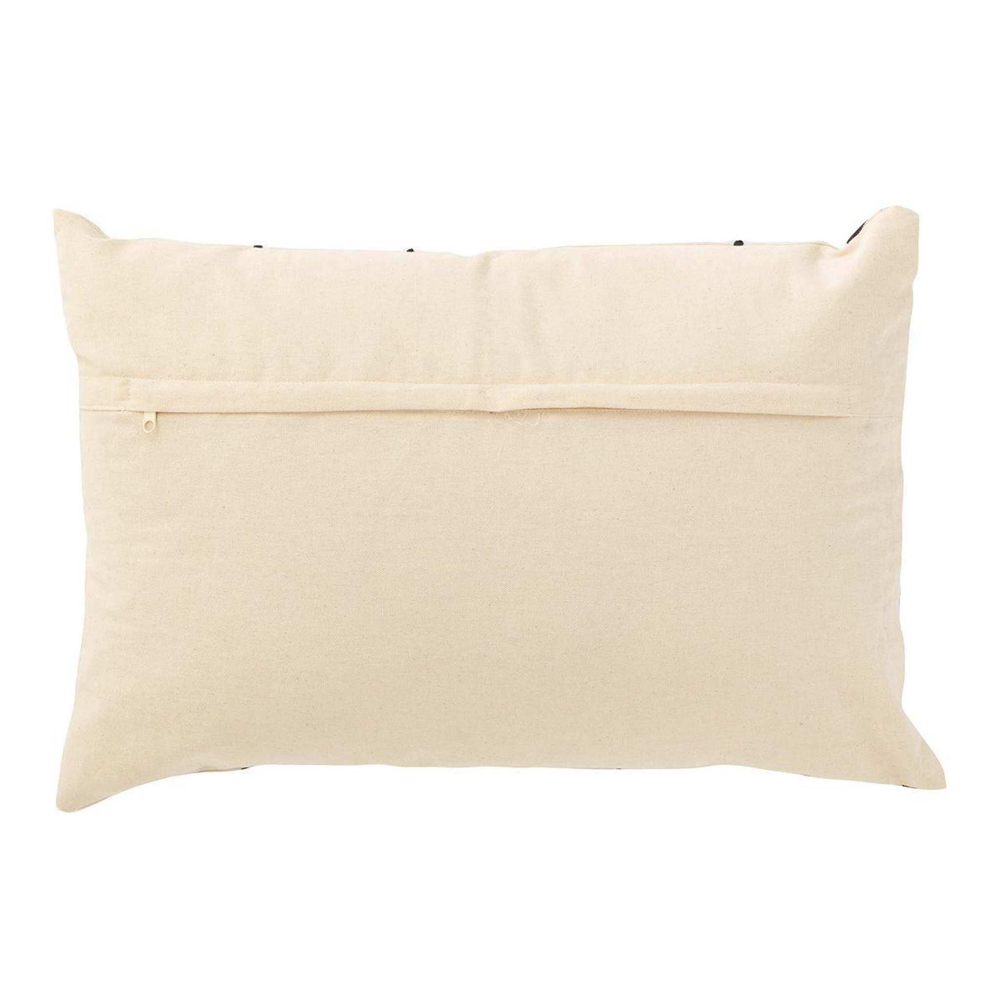 Voir la diapositive 2 : J-LINE Coussin déco  visages  40x68cm beige