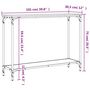 Voir la diapositive 6 : VIDAXL Table console chene fume 101x30,5x75 cm bois d'ingenierie