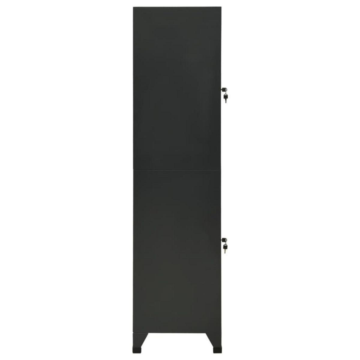 VIDAXL Armoire a casiers Anthracite 38x45x180 cm Acier
