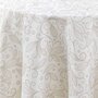 Voir la diapositive 3 : Paris Prix Nappe Ronde Antitache Imprimé  Leya  180cm Naturel