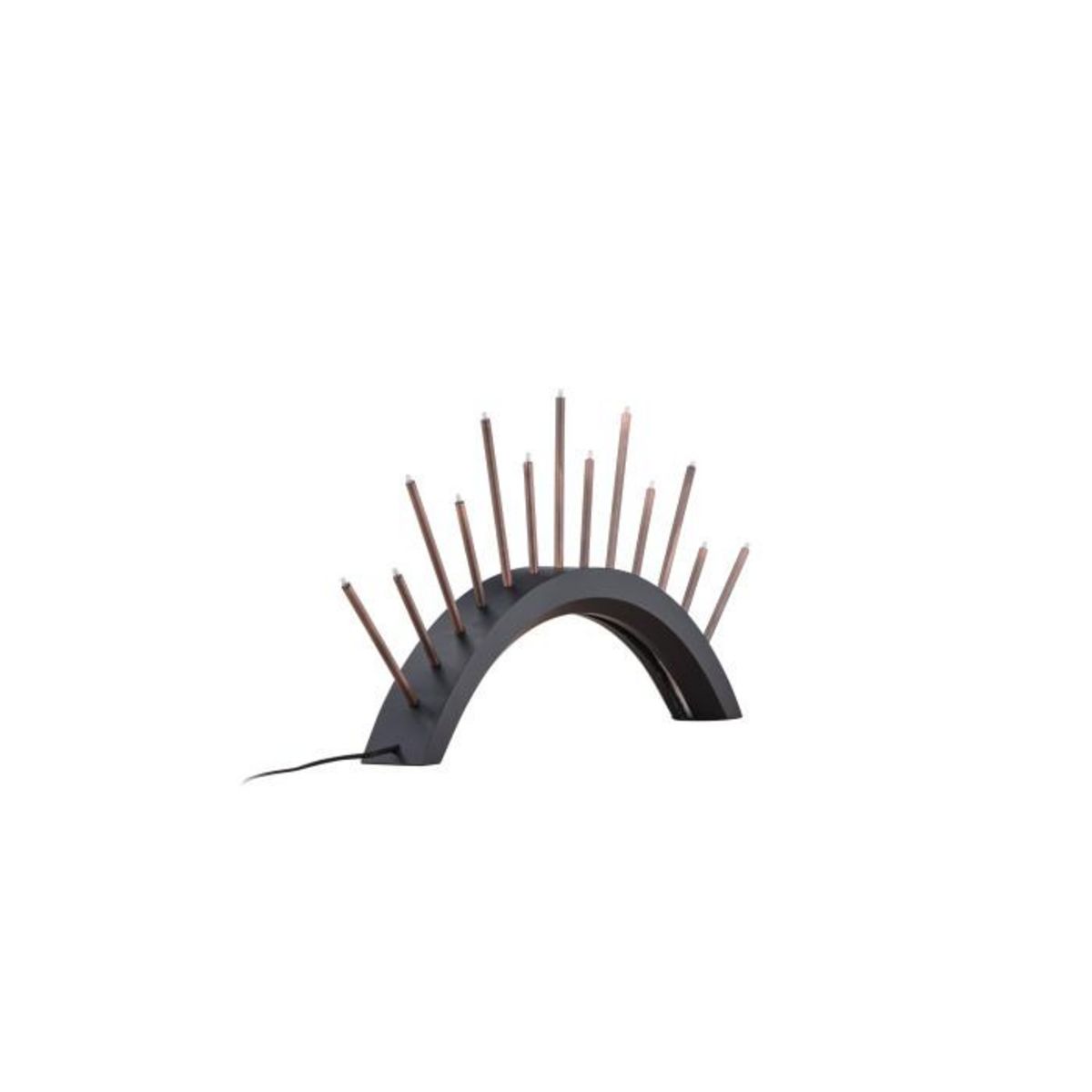 Paris Prix Lampe à Poser Bougeoir  Bjornrike  55cm Noir