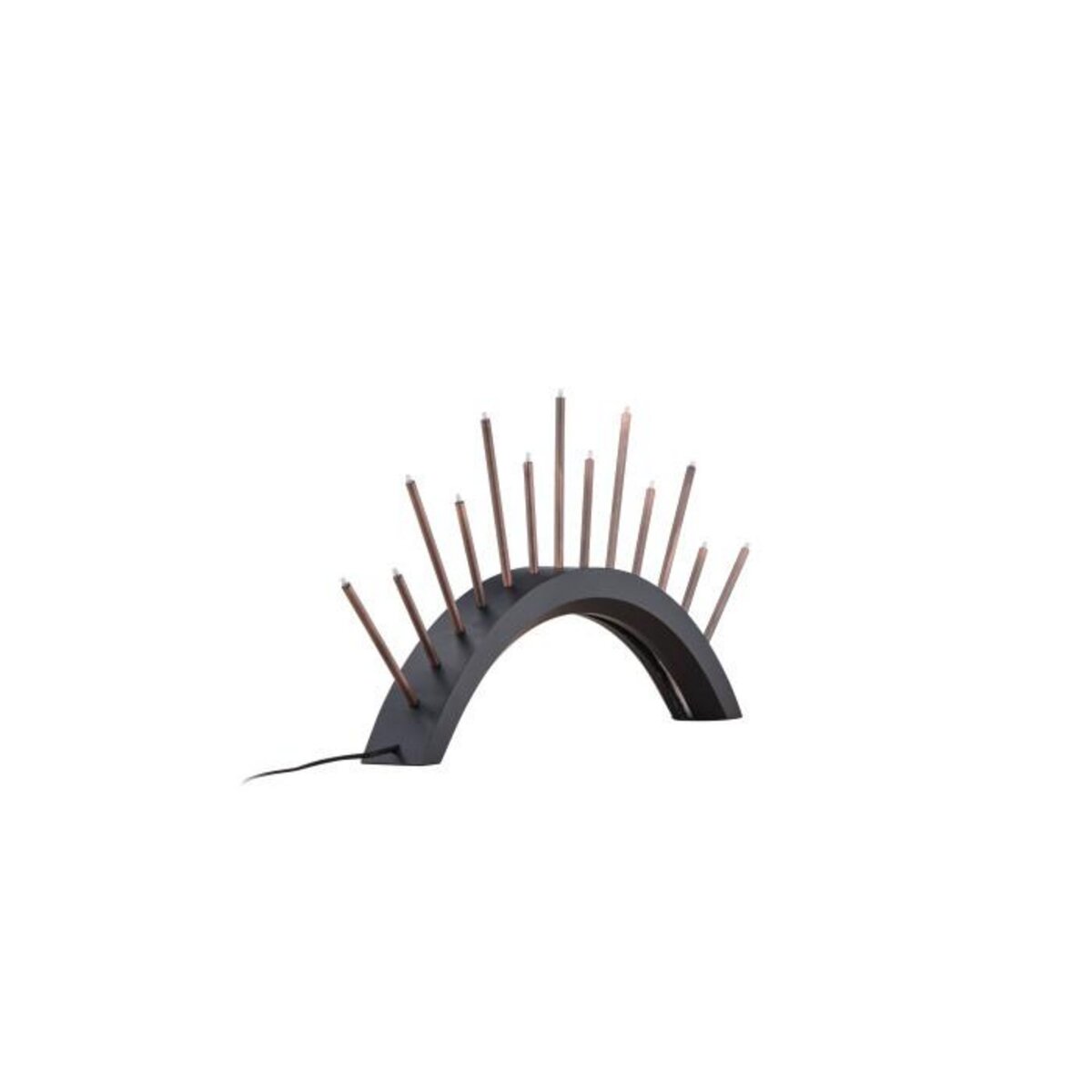 Paris Prix Lampe à Poser Bougeoir  Bjornrike  55cm Noir