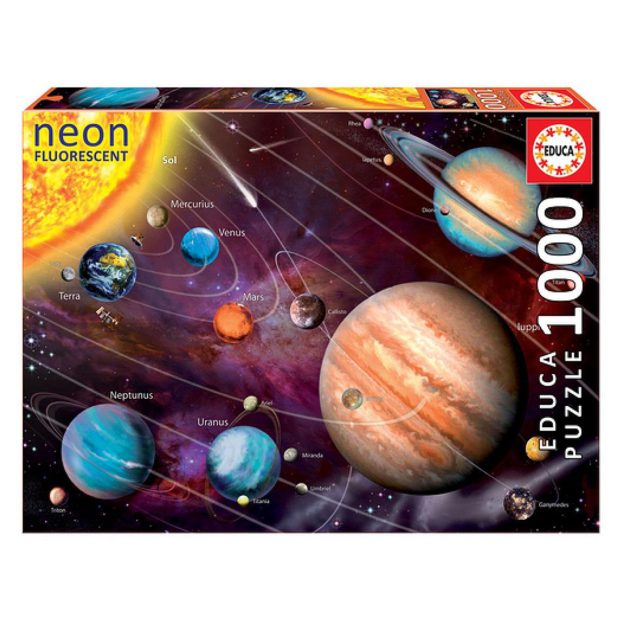 EDUCA Puzzle 1000p Le Sisteme Solaire - Neon