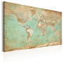 Voir la diapositive 1 : Paris Prix Tableau Imprimé  World Map : Celadon Journey