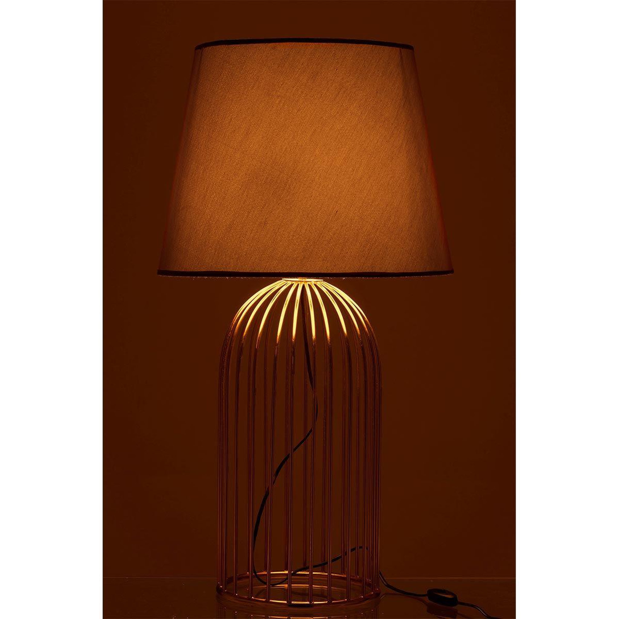 Voir la diapositive 3 : J-LINE Lampe à poser design  joni  61cm noir & or