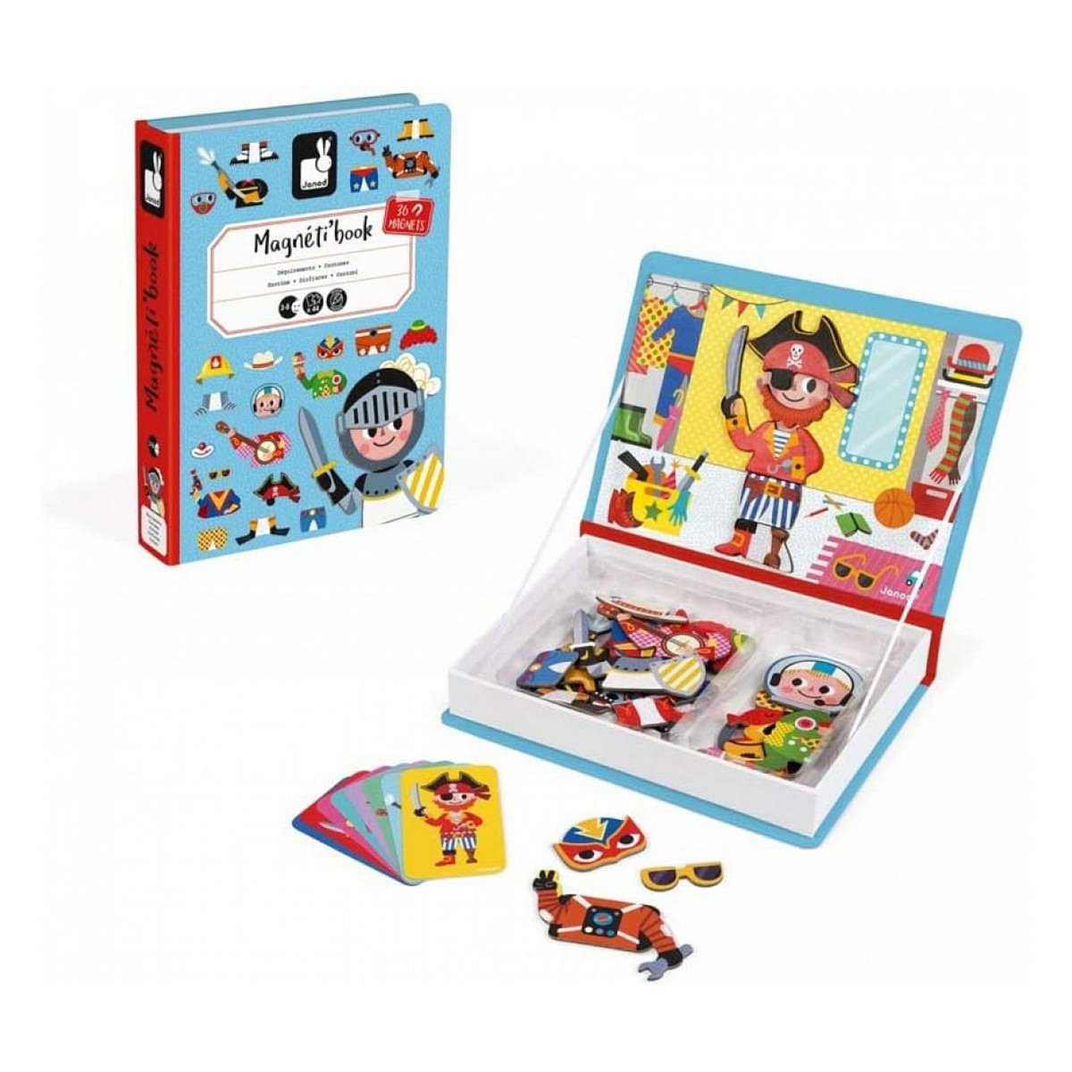 Juratoys-Janod Magneti book deguisements garcon