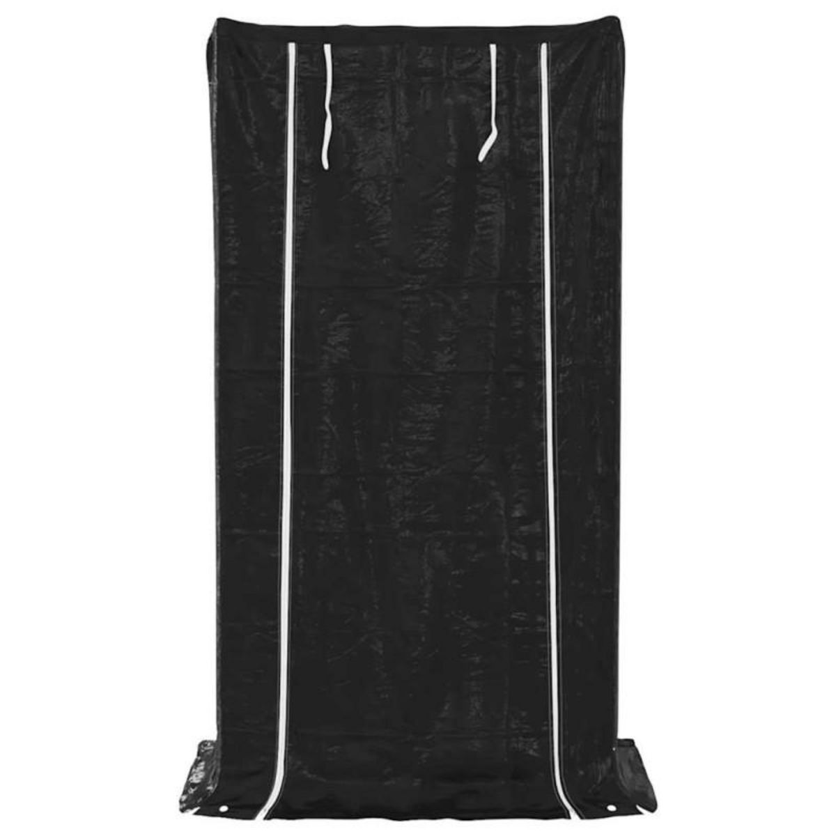 VIDAXL Portant de bois de chauffage et housse de pluie acier galvanisé