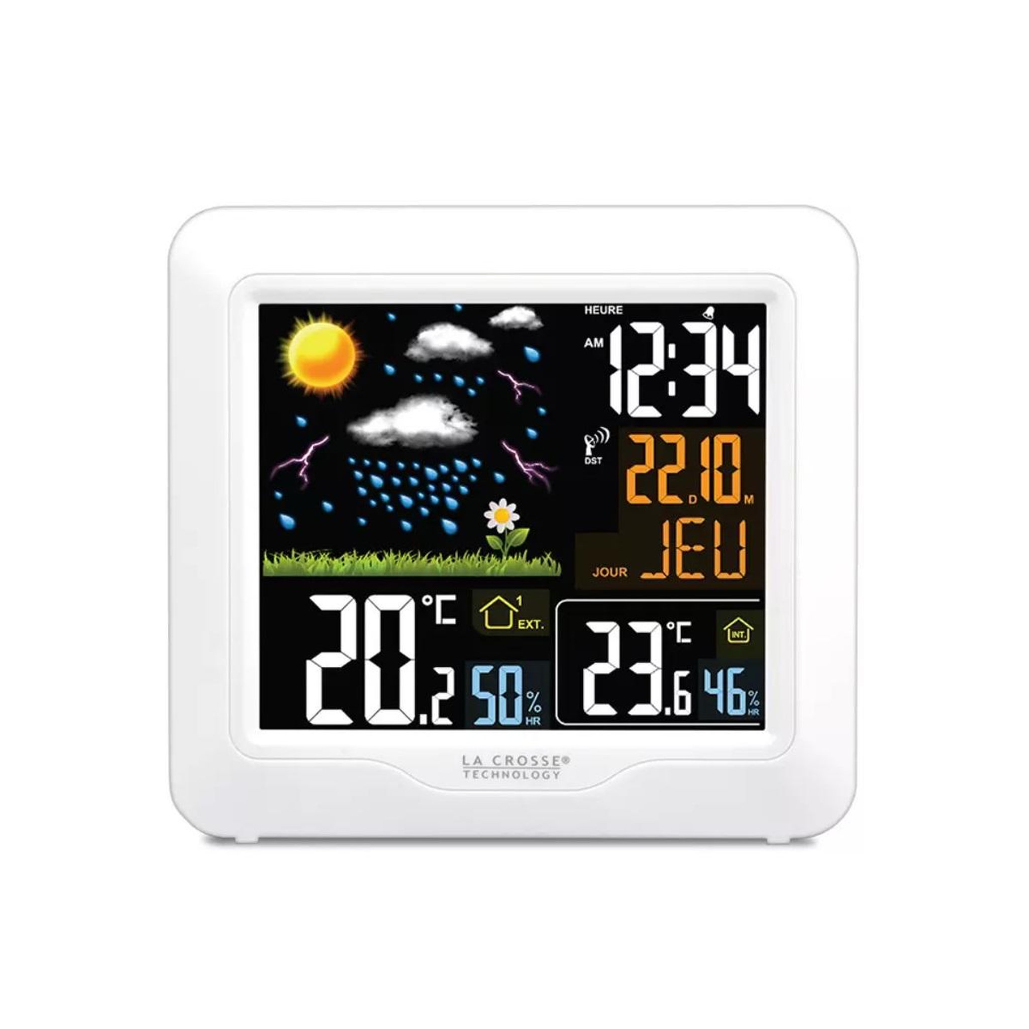 Voir la diapositive 3 : La crosse technology Station météo blanc - ws6820-wi