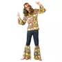 FUNNY FASHION Déguisement de Hippie - Rainbow Dude - Homme - M