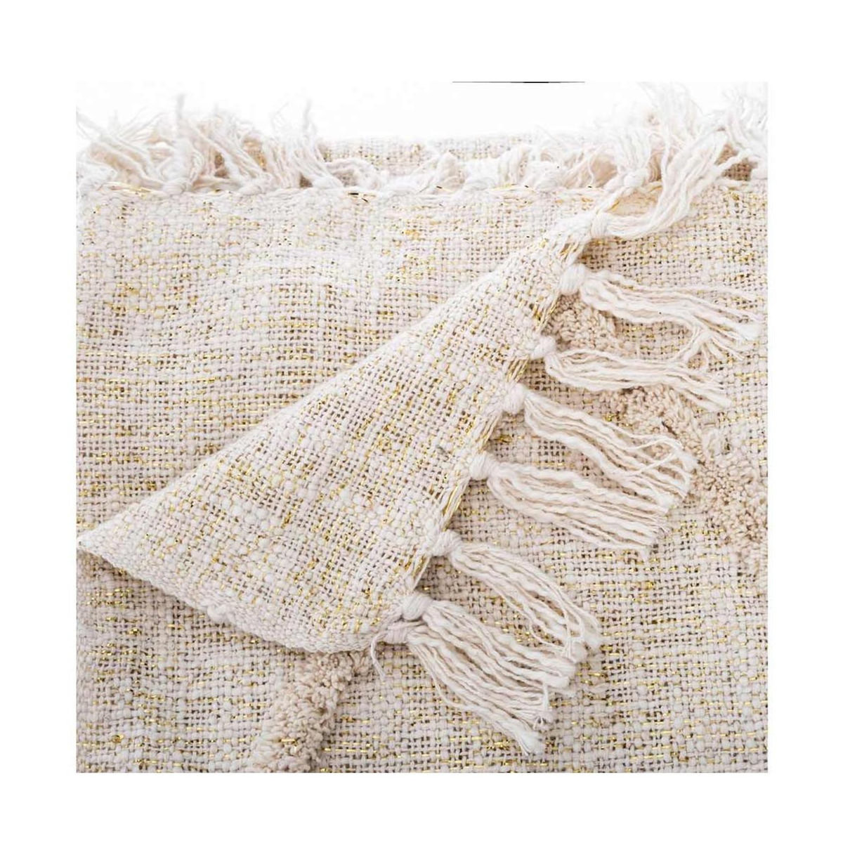 ATMOSPHERA Jeté de Lit  Slub  130x180cm Beige
