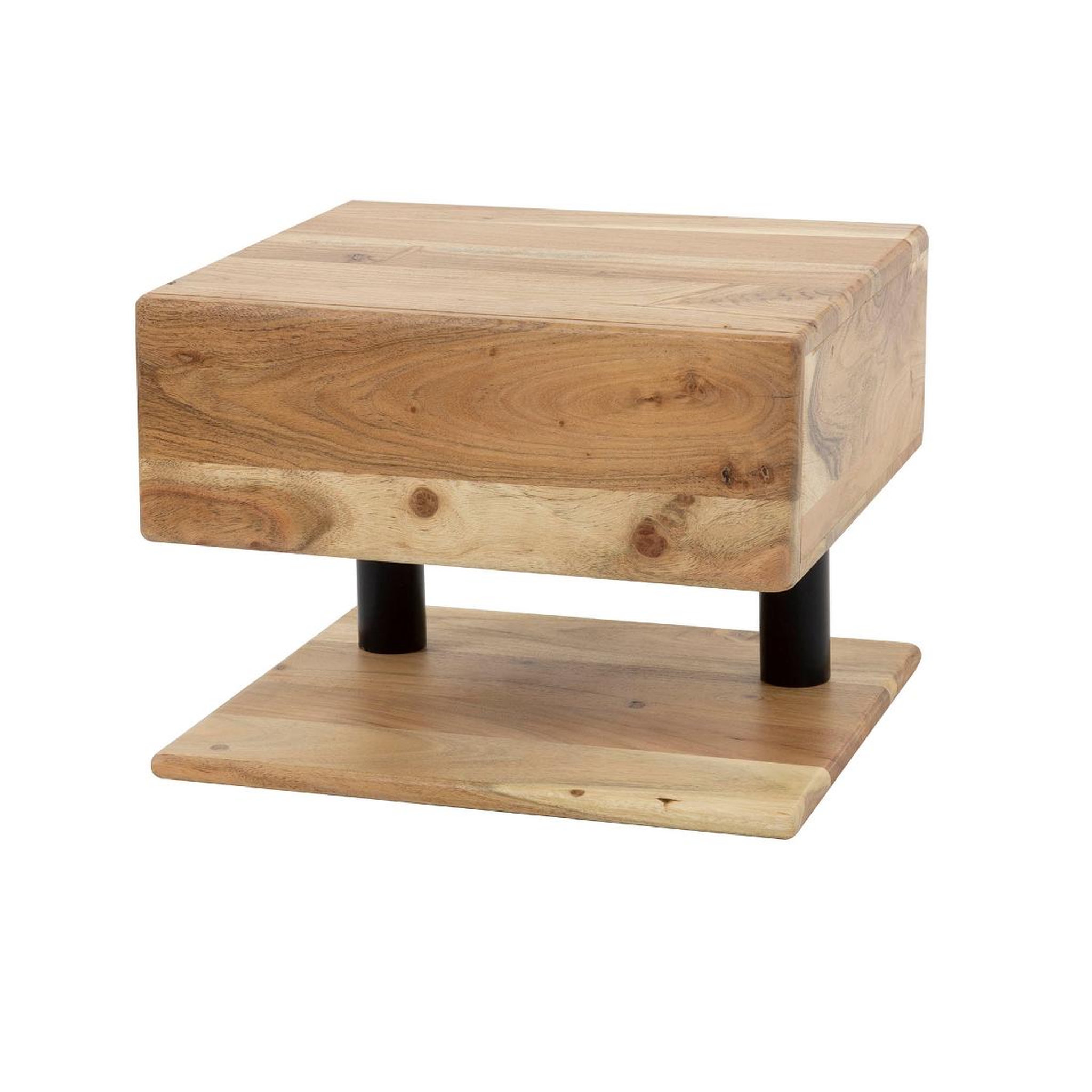 JLC KREATION Table de chevet en bois massif mensola 1 tiroir