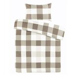 Paris Prix Parure de Lit 2 Pièces  Nevada  140x200cm Taupe