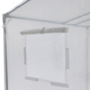 Voir la diapositive 5 : ID MARKET Serre de jardin blanche toutes saisons avec fenêtre et porte zippée