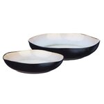 BJORN Corbeille à fruits IRIS Ø27,5cm et Ø32,5cm - 2 pièces - Blanc ivoire