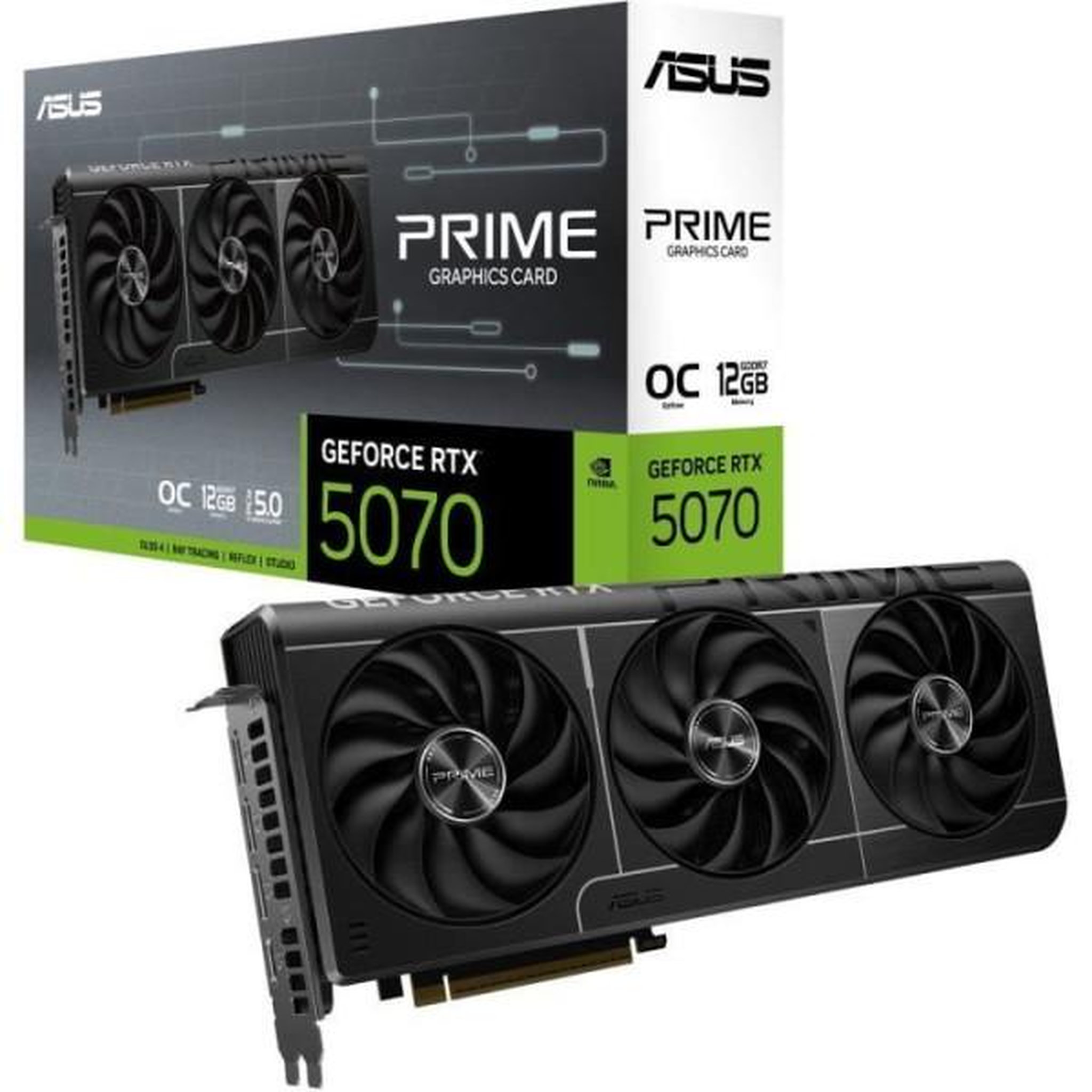 ASUS ASUS - Carte graphique - GeForce RTX 5070 Prime OC - 12 Go GDDR7