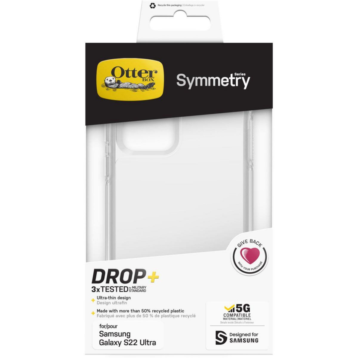 Otterbox Coque Samsung S22 Ultra Symmetry transparent