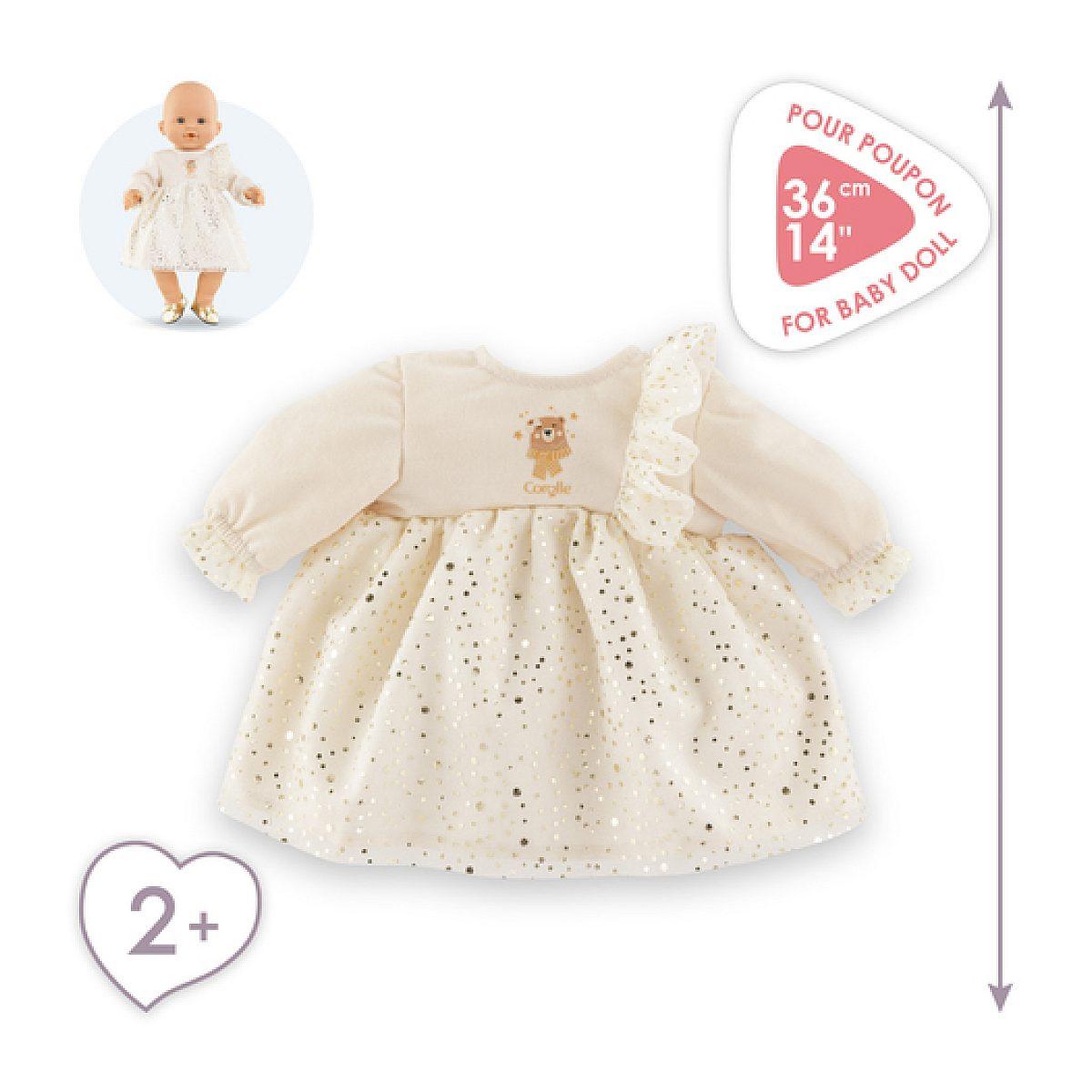 Voir la diapositive 5 : Corolle Bb36 robe foret enchantee