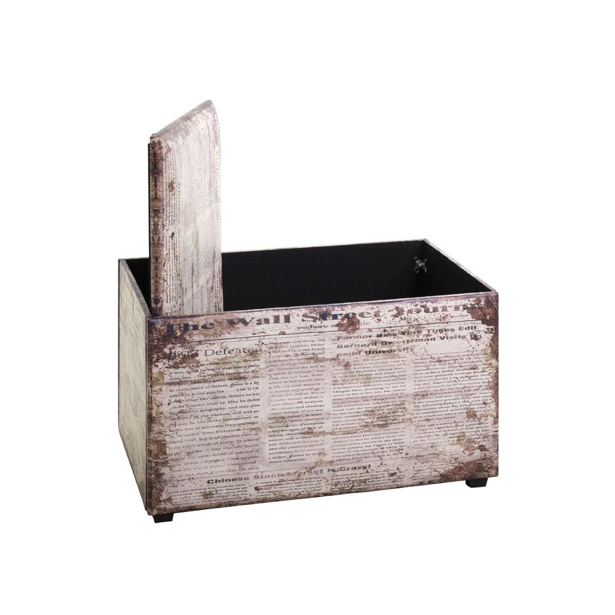 Voir la diapositive 4 : Paris Prix Coffre de Rangement Vintage  Era  65cm Naturel