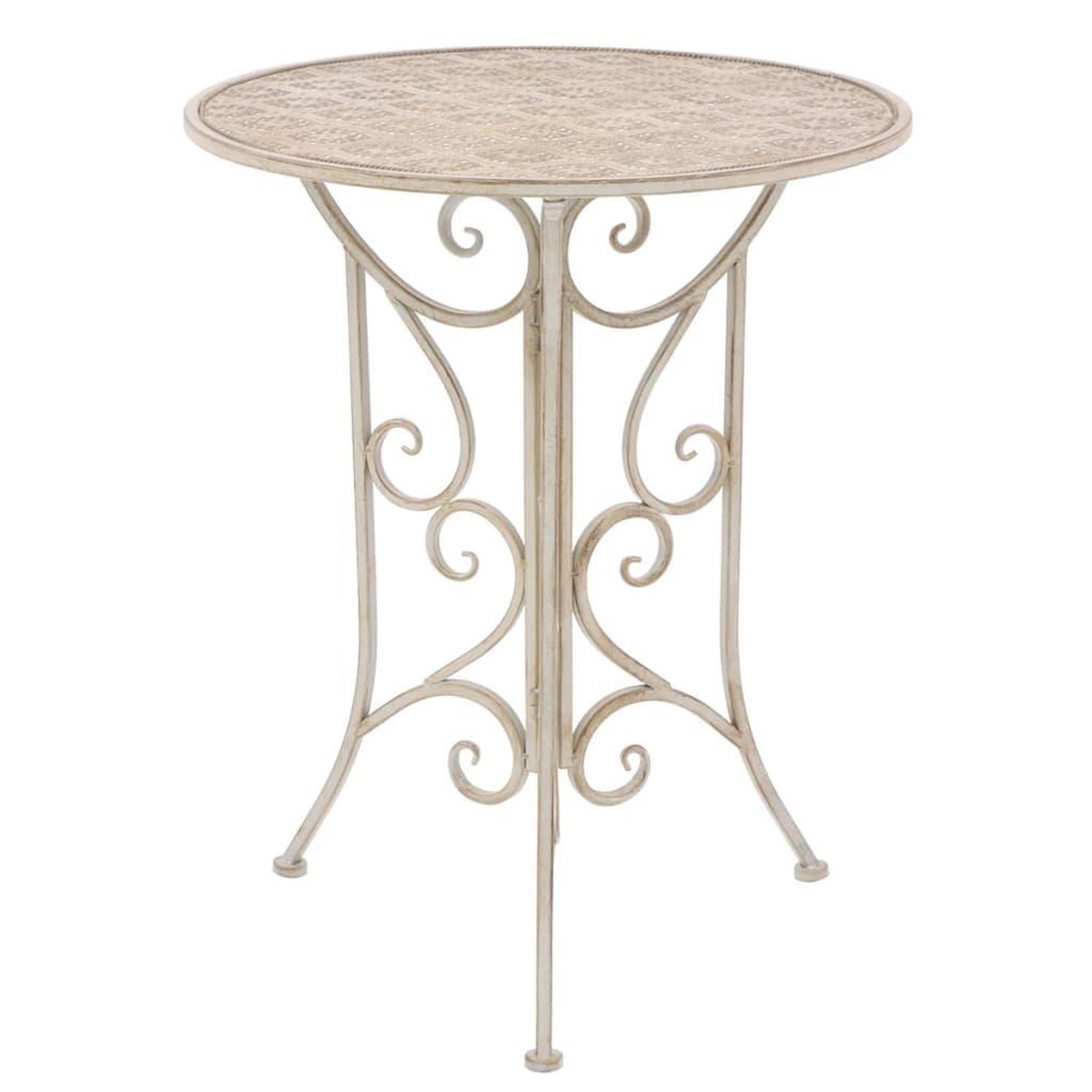 Voir la diapositive 2 : VIDAXL Mobilier de bistro 3 pcs Acier Blanc