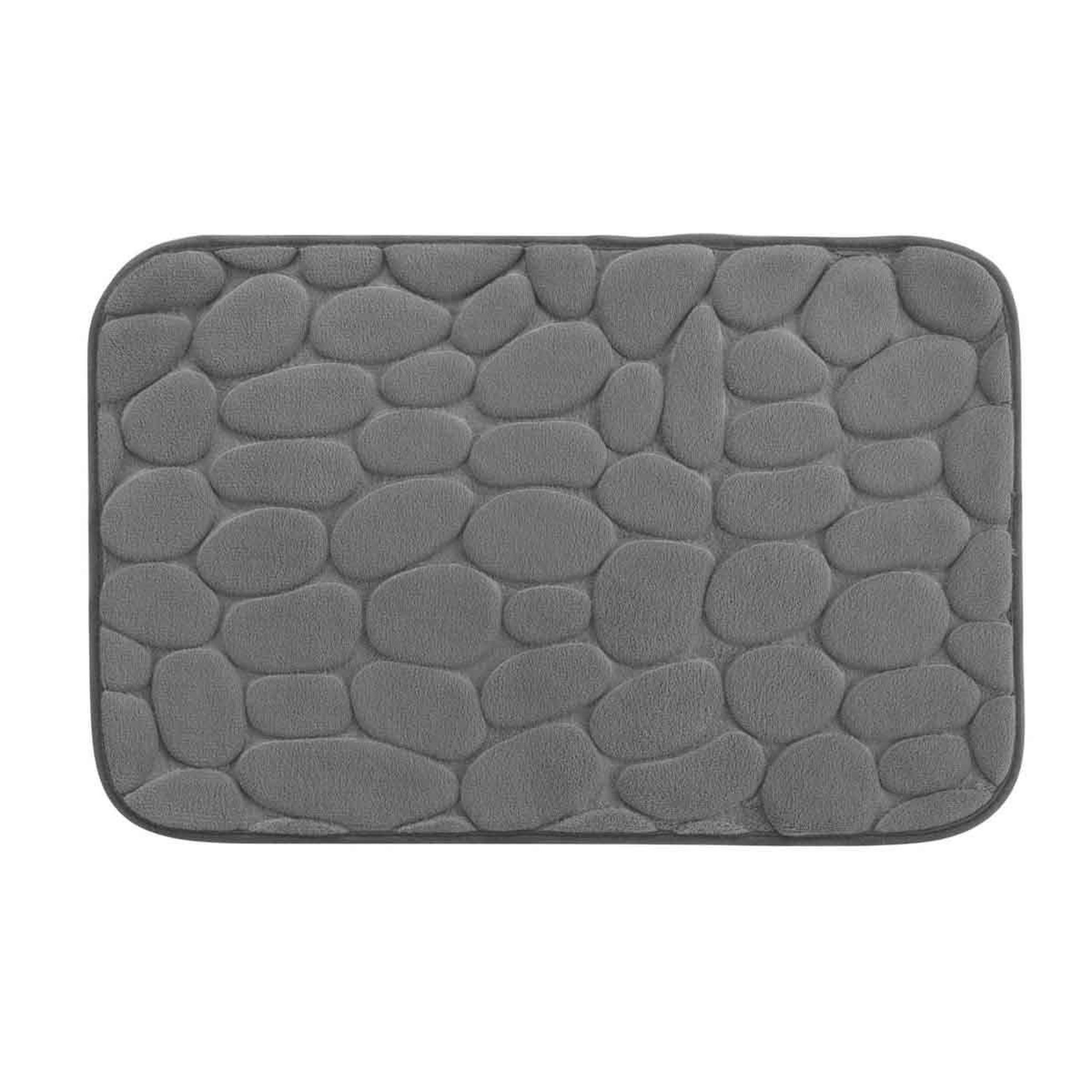 Voir la diapositive 1 : Douceur d'Intérieur Tapis de bain  ricochet  40x60cm anthracite