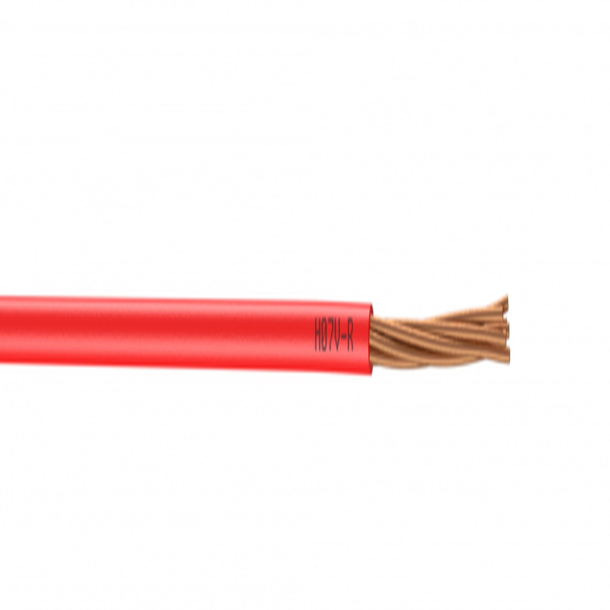 CENTRALE BRICO Fil électrique 10 mm² h07vr, à la coupe, rouge