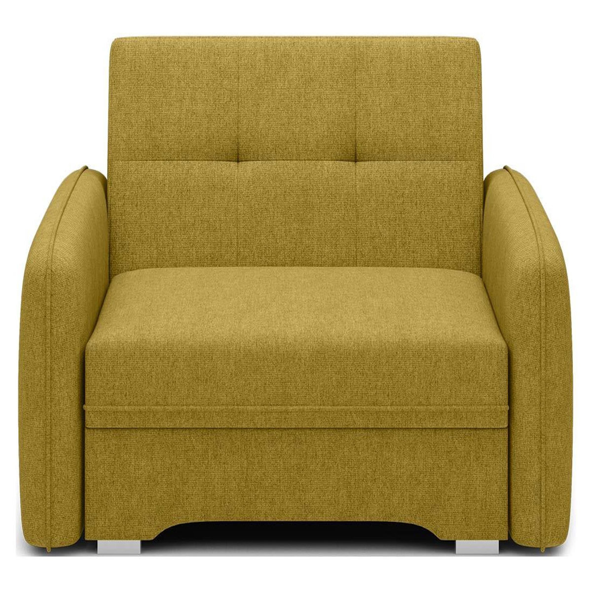 BEST MOBILIER Michelle - fauteuil convertible avec coffre en velours