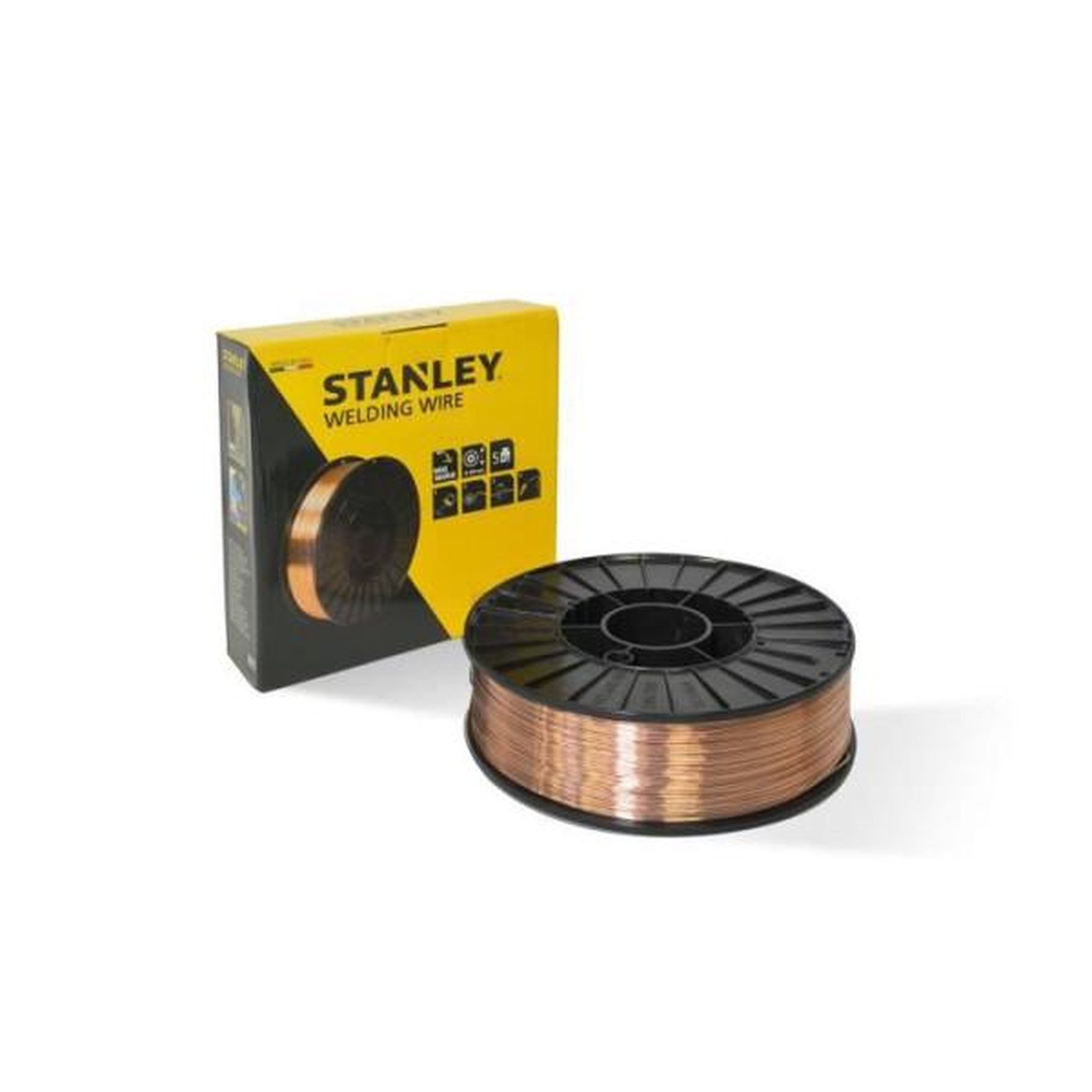 Voir la diapositive 2 : Stanley STANLEY 460628 Bobine fil acier pour soudure MIG/MAG sans gaz - Ø 0,9 mm - 0,9 kg