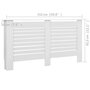 Voir la diapositive 6 : VIDAXL Cache-radiateurs 2 pcs Blanc 152x19x81,5 cm MDF