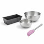 Voir la diapositive 1 : ZENKER Set de 4 ustensiles de pâtisserie moule à gâteaux bol et spatule Black metallic Black mettallic Zenker  Black mettallic