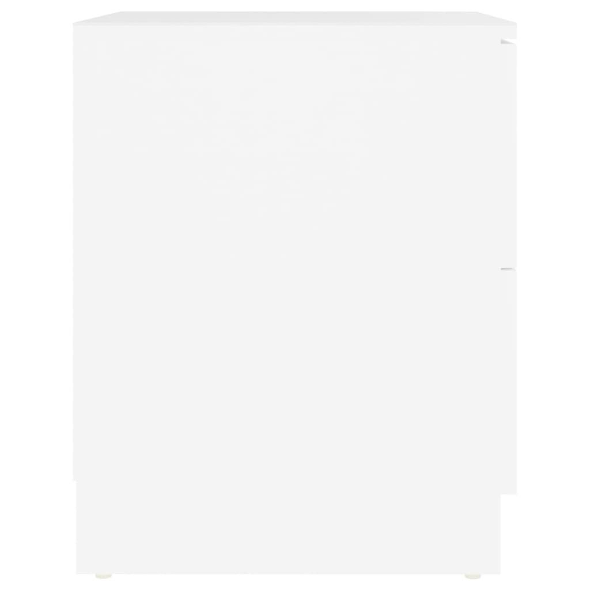 Voir la diapositive 5 : VIDAXL Tables de chevet 2 pcs blanc 40x40x50 cm bois d'ingenierie