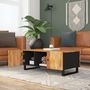Voir la diapositive 3 : VIDAXL Table basse 100x54x40 cm bois d'acacia solide et d'ingenierie
