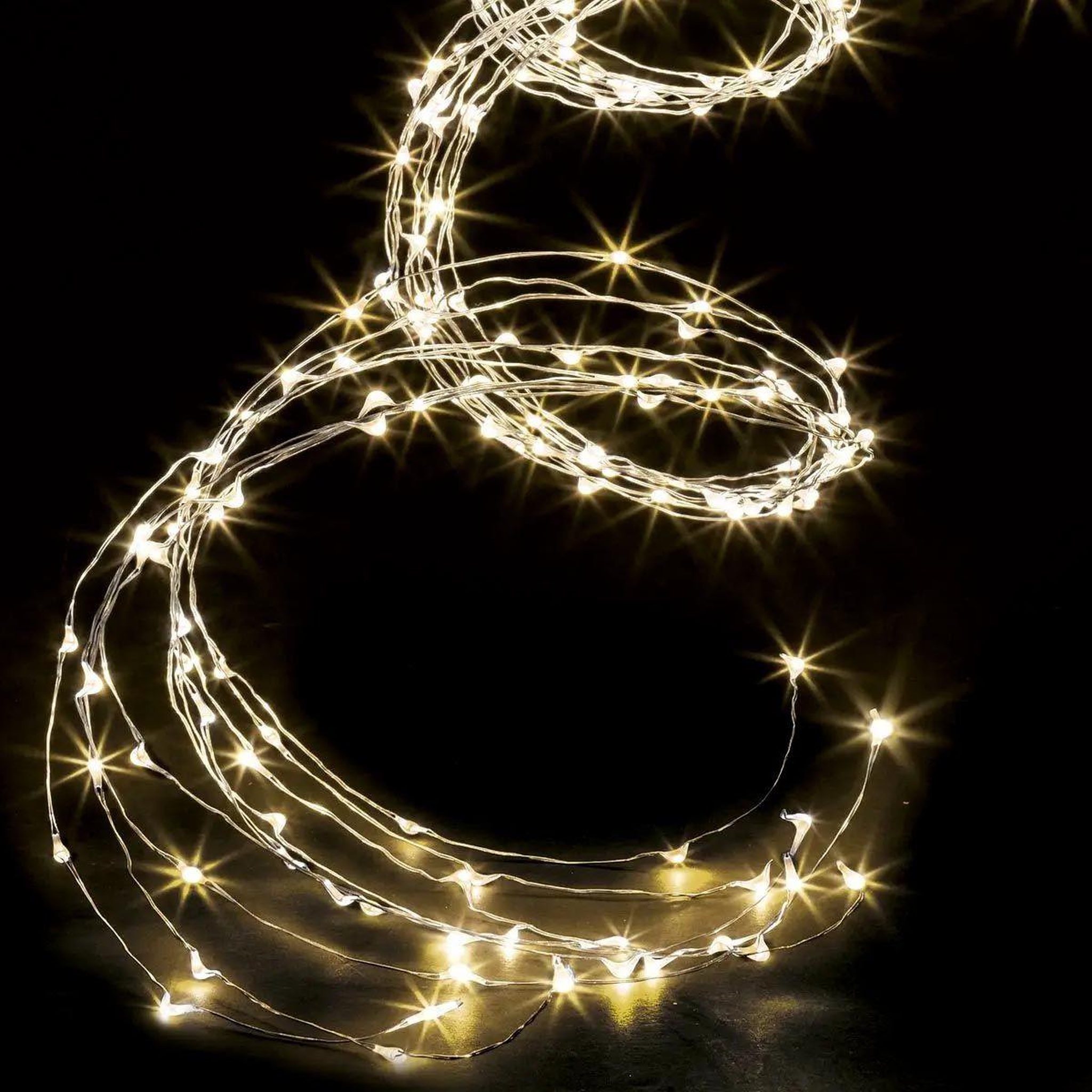 FEERIC LIGHT & CHRISTMAS Cascade lumineuse extérieure  copper  3m blanc chaud