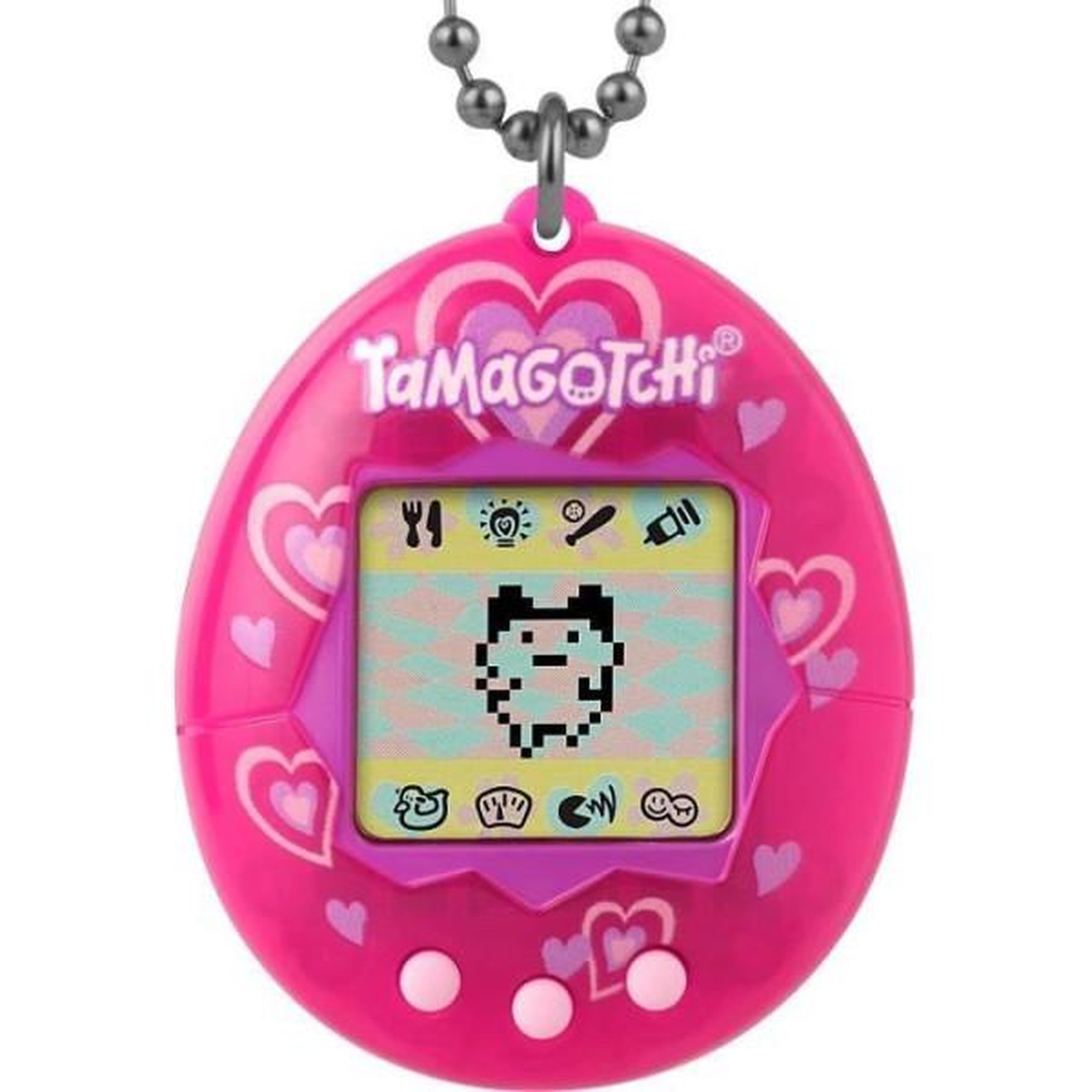Voir la diapositive 2 : BANDAI BANDAI - Tamagotchi - Tamagotchi original - Lots of love - animal électronique virtuel avec écran couleur, 3 boutons et jeux -