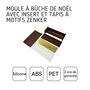 Voir la diapositive 4 : ZENKER Ensemble de 2 Moules à bûche de Noël avec insert et plaque motif flocon de neige 30 x 8 cm Zenker Noël