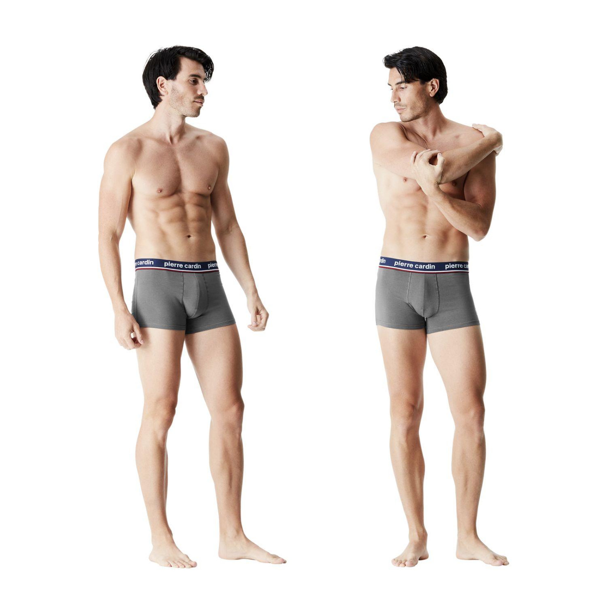 Voir la diapositive 5 : PIERRE CARDIN Lot de 8 boxers homme en coton French