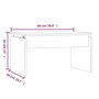 Voir la diapositive 6 : VIDAXL Table basse Chene fume 68x50x38 cm Bois d'ingenierie