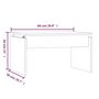 Voir la diapositive 6 : VIDAXL Table basse Chene fume 68x50x38 cm Bois d'ingenierie