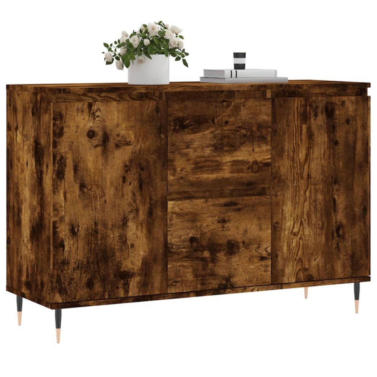 VIDAXL Buffet chene fume 104x35x70 cm bois d'ingenierie